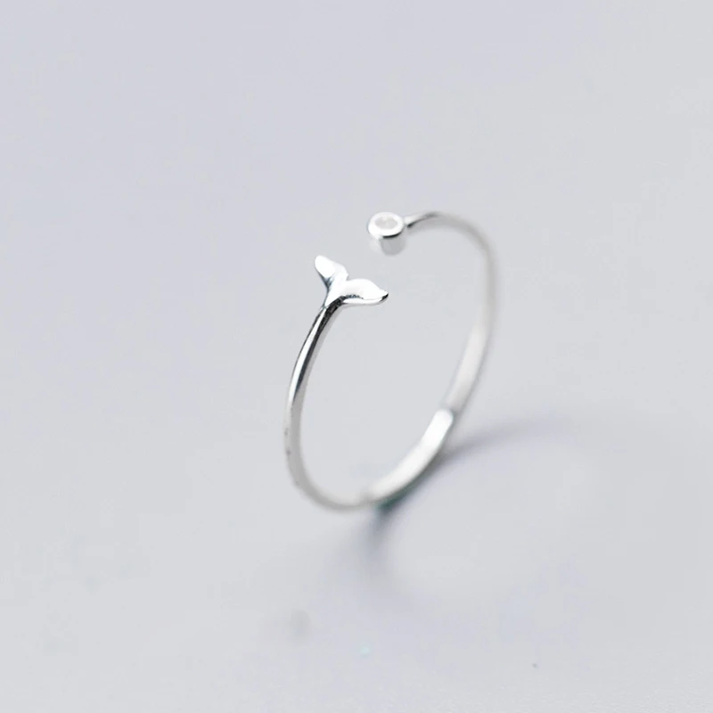 Trusta,, 925 пробы, серебряные, модные, женские, розовые, серебряные, хвост русалки, кольца, размер 5, 6, 7, прекрасный подарок для девушек, Дамский DS633