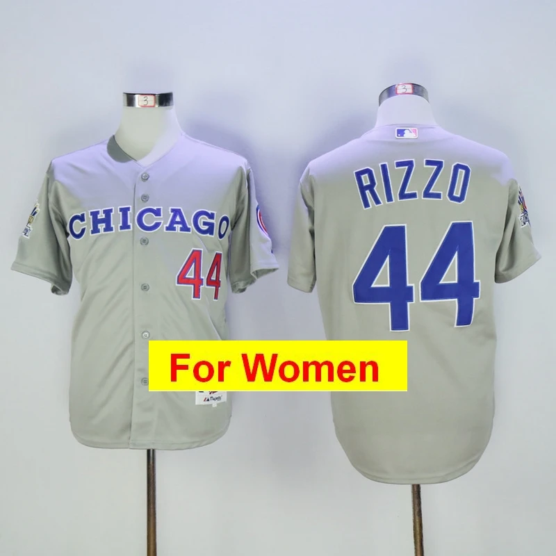 Коричневый Женская майка Chicago Javier Baez Anthony Rizzo Kris Bryant Ryne Sandberg FLEX& Cool Base - Цвет: Коричневый