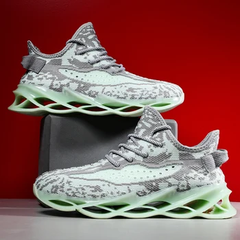 

2020 New Outdoor Men Running Shoes Men Jogging Walking Sneakers Men Sports Shoes High-quality Athletic Blade Bottom Sneakers