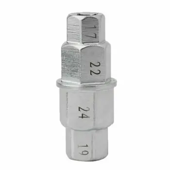 

Portable Hex Axle 17mm-24mm Dirt bikes Motorcycle Silver 45# Steel Socket