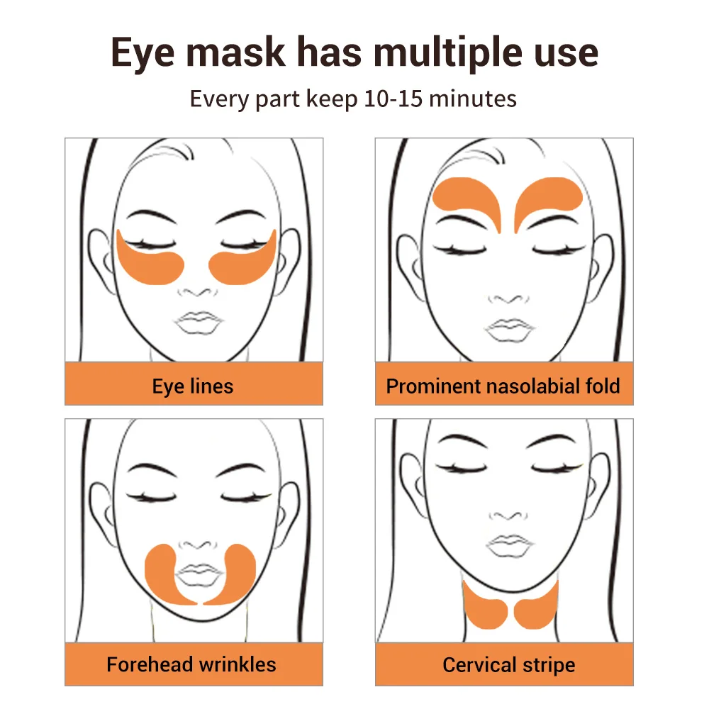 LANBENA Eye Mask Collagen Eye Patch Skin Care Hyaluronic Acid Gel Moisturizing Retinol Anti Aging Remove Dark Circles Eye Bag-4