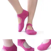 Женские спортивные носки для йоги, плотные махровые носки для пилатеса, силиконовые Нескользящие носки для йоги, балета, спортзала, фитнеса, хлопковые носки