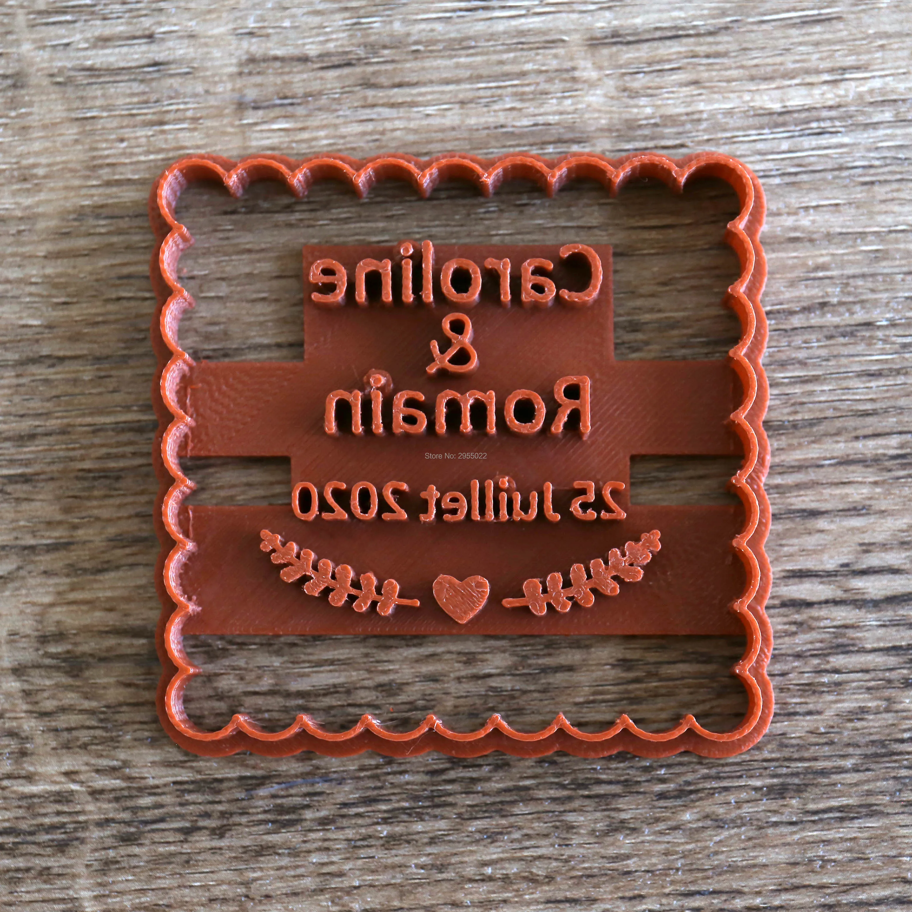 Custom wedding cookie cutter, personalized cookie stamp,biscuit cutters 24