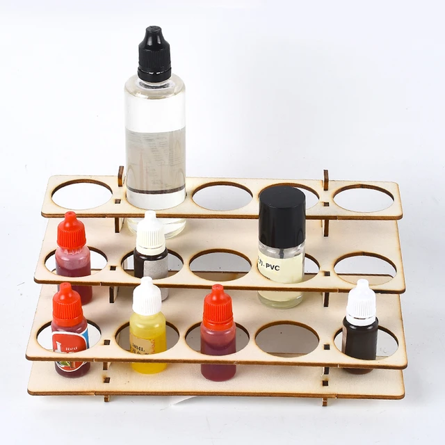 Wooden Paint Rack Stand Storage Shelf Painting Ink Bottles Stand Spraying  Bottles Holder Organizer For Diy Art Painting Tool - Model Building Kits -  AliExpress