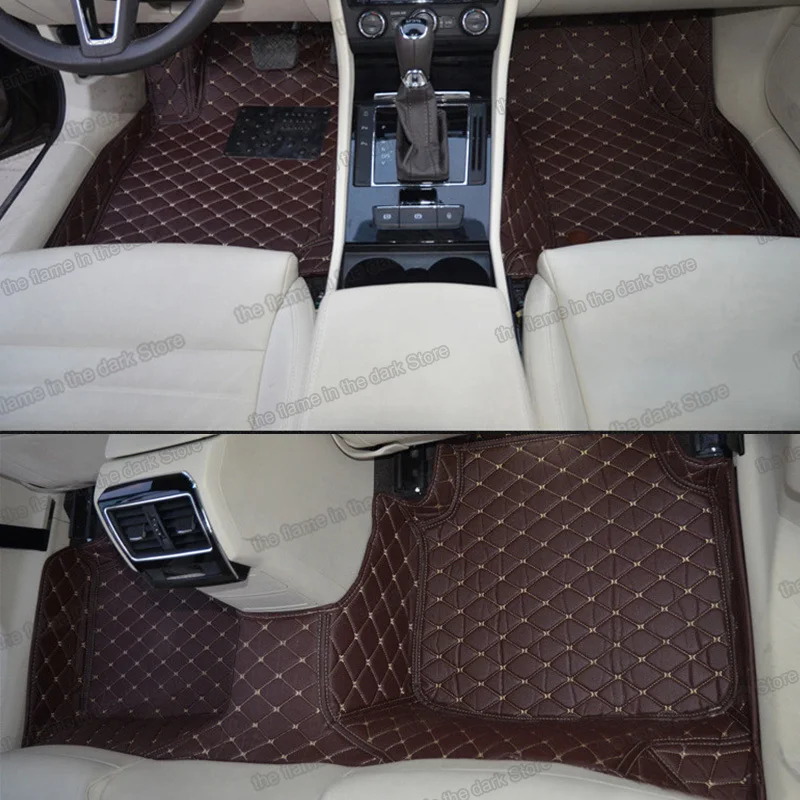 Lsrtw2017 кожаные автомобильные коврики в салон для skoda superb 2010 2011 2012 2013 2015 2014 2016 2017 2018
