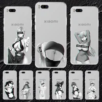 Manga Cute Japanese Anime Girl Phone Case Transparent For Xiaomi Mi Max Note 3 A2 A3 8 9 9T 10 Lite Pro Ultra transparent soft