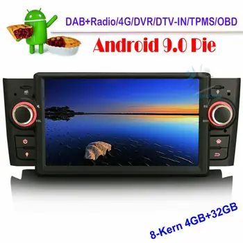 

7"Android 9.0 Bluetooth 1Din Auto Radio Multimedia Player GPS Navigation WIFI Head Unit for Fiat Punto 2005-2009 Linea 2007-2011