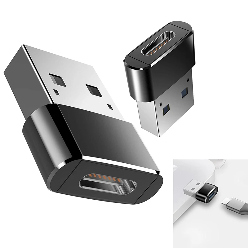 Usb C к Usb Мужской адаптер, Mini Hi-speed Usb C Female(type-C) к Usb Мужской Быстрый зарядный соединитель синхронизации конвертер Otg адаптер