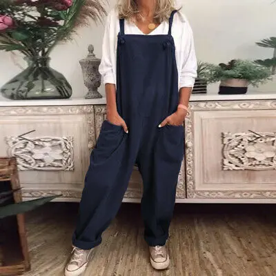 womens loose dungarees uk