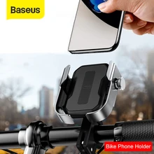 

New Baseus Motorcycle Phone Holder Support Moto Bicycle Rear View Mirror Handlebar Stand Mount Scooter Motor Bike Phone Holder