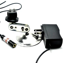 Luzes vermelhas de laser, nm, 20mw, módulo de diodo laser 12x55mm, ponto cruz de linha com adaptador de 5v e suporte de dissipador de calor