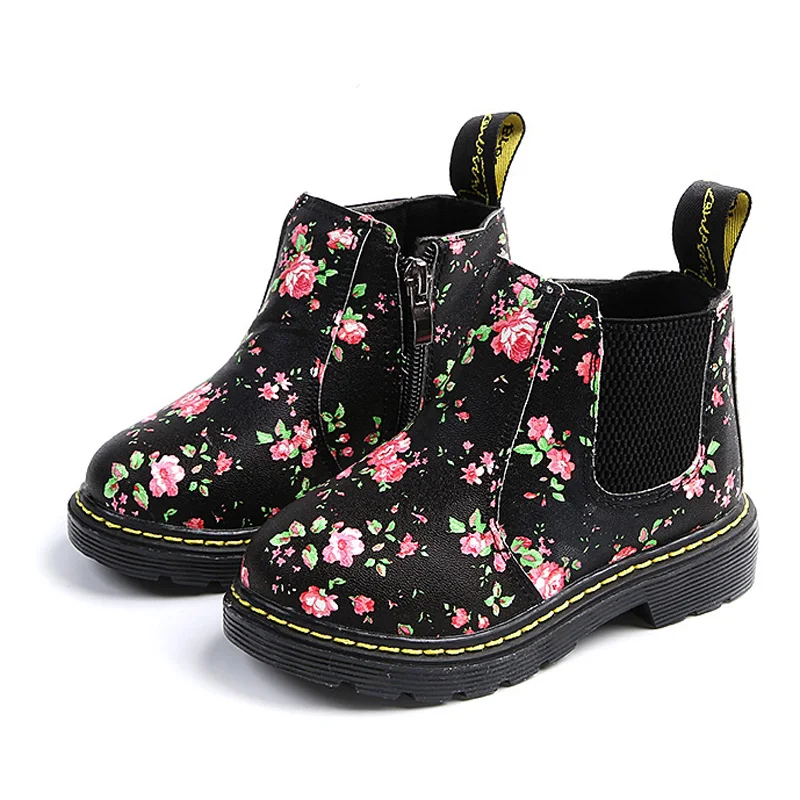 COZULMA-Kids-Ankle-Boots-Girls-Boys-Floral-Flower-Print-Chelsea-Boots-Girls-Autumn-Martin-Boots-Children-(1)