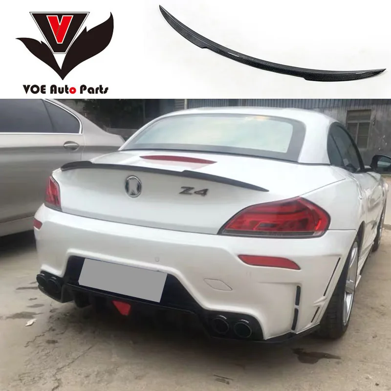 Автомобильный V-образный спойлер E89 из углеродного волокна для BMW Z4 18i 20i 23i 28i 30i 35i