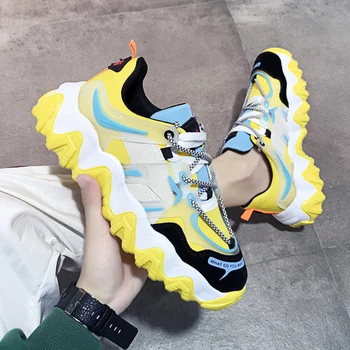 

2020 Sport Running Shoes Men Casual Cool Dad Shoes Men Flats Outdoor Sneakers Mesh Breathable Walking Footwear Sport Trainers