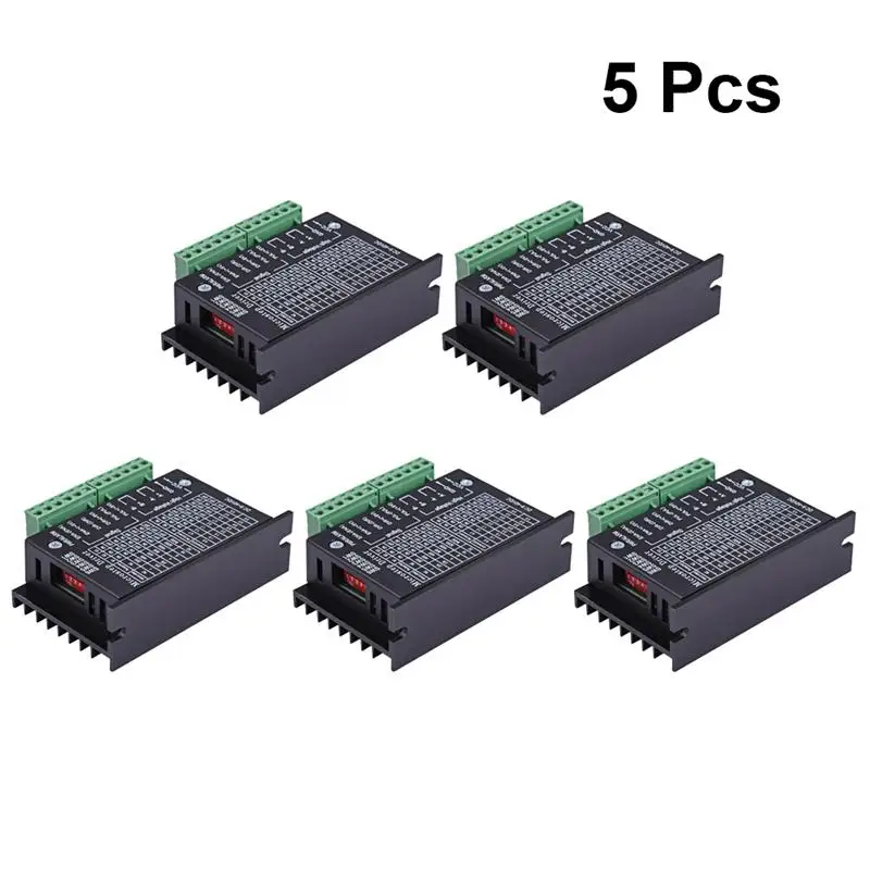 5 шт. TB6600 обновленная версия 4A 40V DC 42/57/86 Драйвер шагового двигателя контроллер 32 сегментов микро-шага(черный