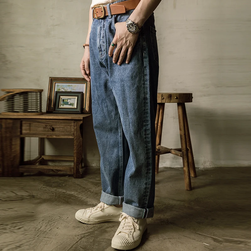 

55501 байкерские джинсы Red Tornado Light Wash, летние прямые джинсы из денима 12 унций