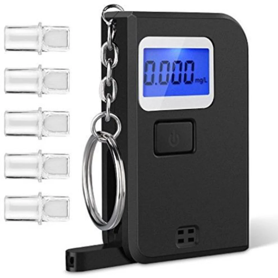 

Portable Alcohol Tester Keychain Alcohol Detector Mini Breathing Alcoholic Alcohol Concentration Meter Refuse To Drunk Driving