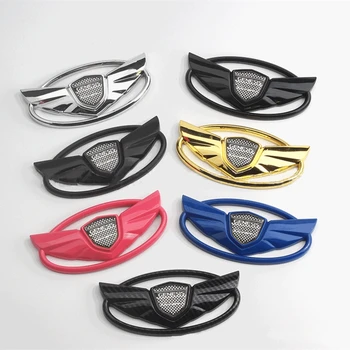 

14.5x7.5CM Car Accessories Car Front / Rear Trunk Emblem Auto 3D Badge Sticker For Hyundai GENESIS Coupe ABS Modified Ornament