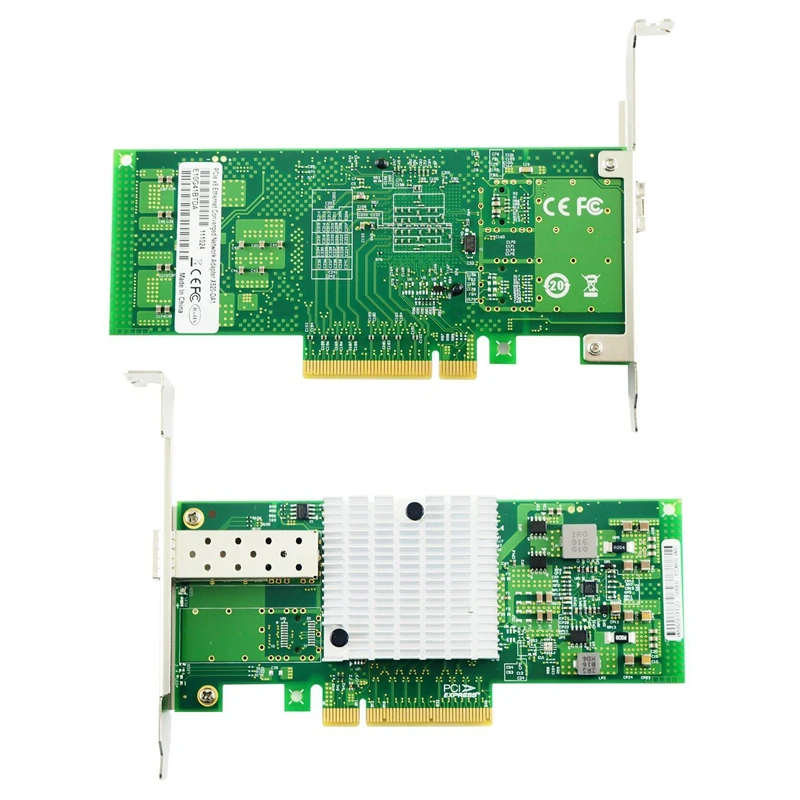 10 Гб PCI-E NIC сетевая карта 82599EN набор микросхем для конвергентного сетевого адаптера Intel X520-DA1(NIC) один SFP+ порт, PCI Express Eth