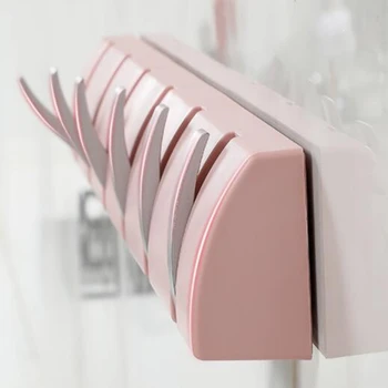 

6-hooks Punch-free No Trace Unique Hook With Strong Adhesive Sticker Bathroom Hook Holder Hidden-type Hook
