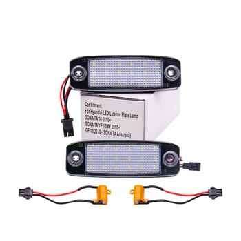 

2Pcs Car LED License plate light for Kia Sportage 2011~ For SONATA 10 10~13 Number plate lamp For SONATA YF 10MY 2010~2013 GF 10