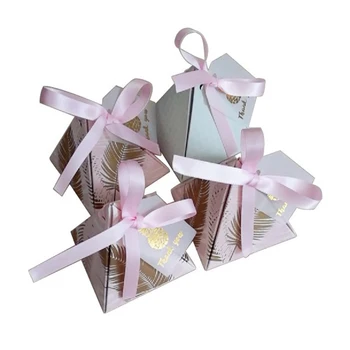 

100 Pieces / Batch Creative Marble Candy Box Wedding Supplies Party Supplies Baby Gift Box