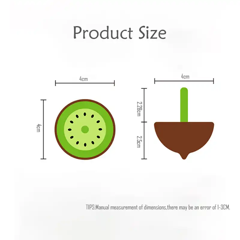 wooden spinning top dimensions