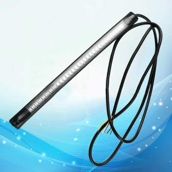 

Integrated Motorcycle Light Strip Waterproof License plate Exterior 48-LED