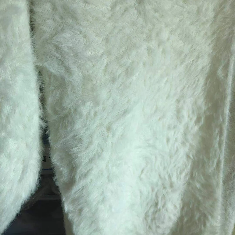 [DEAT] осенний трендовый однотонный длинный рукав толстый теплый воротник шарфа элегантный свободный кардиган шерстяное пальто AT259