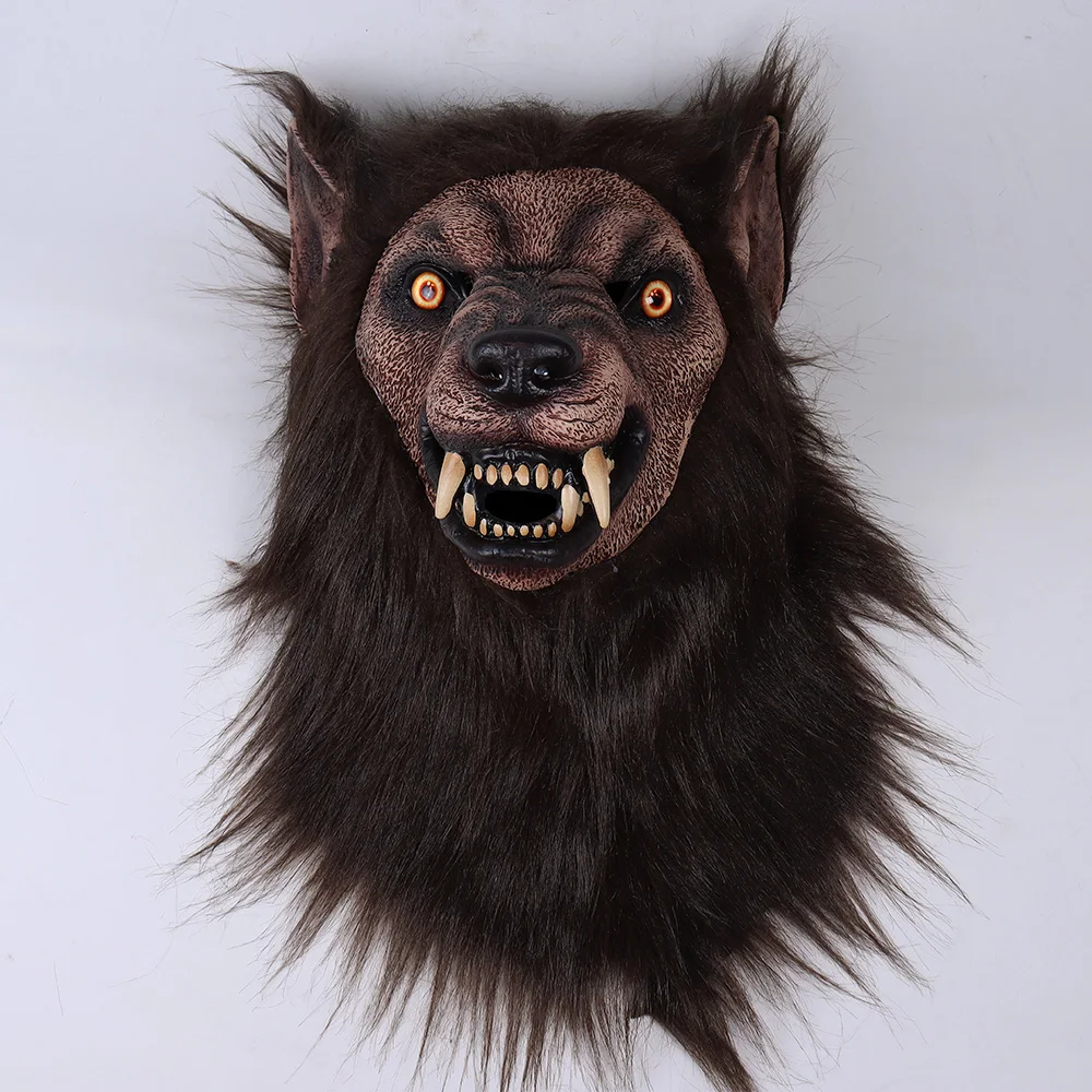 Halloween Anime Werewolf Animal Realistic Masques Headgear Cosplay Mask ...
