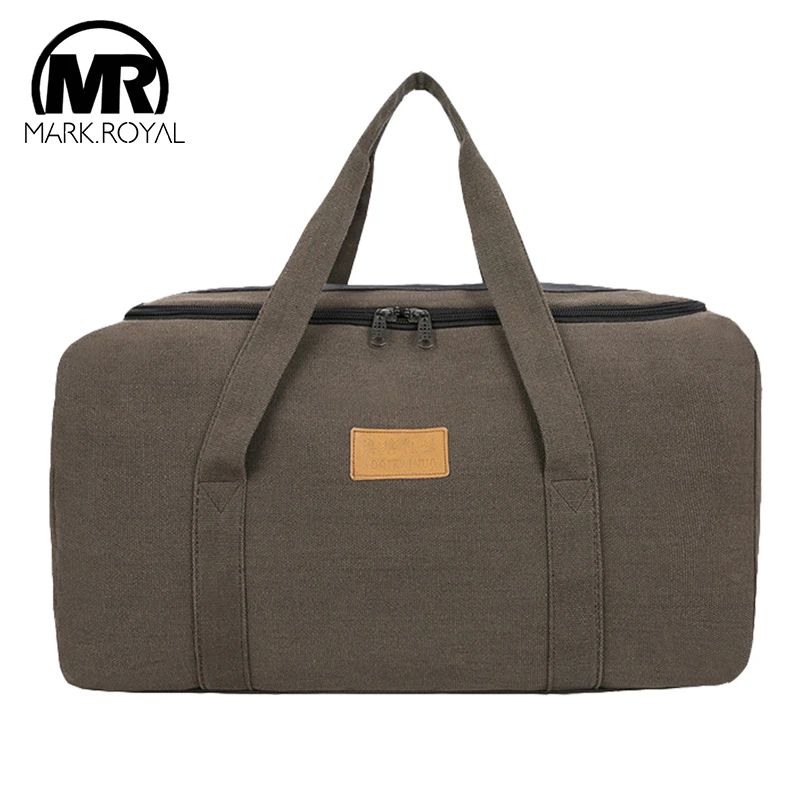 Men Bag Weekender-Bag Travel-Bags Carried Back-Carry MARKROYAL Luggage Canvas Large-Capacity