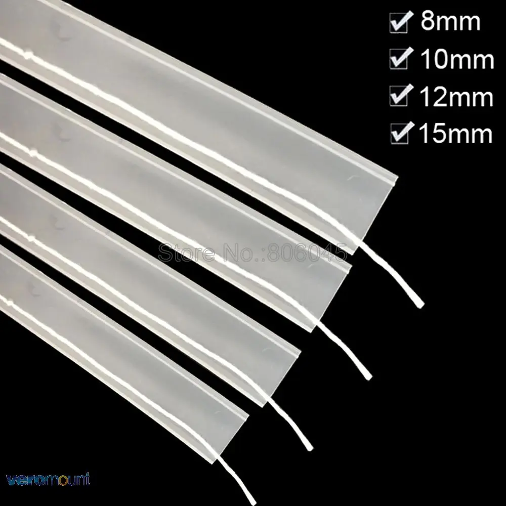 Прозрачная силиконовая трубка IP67 для SMD 5050 3528 3014 5630 ws2801 ws2811 водонепроницаемая