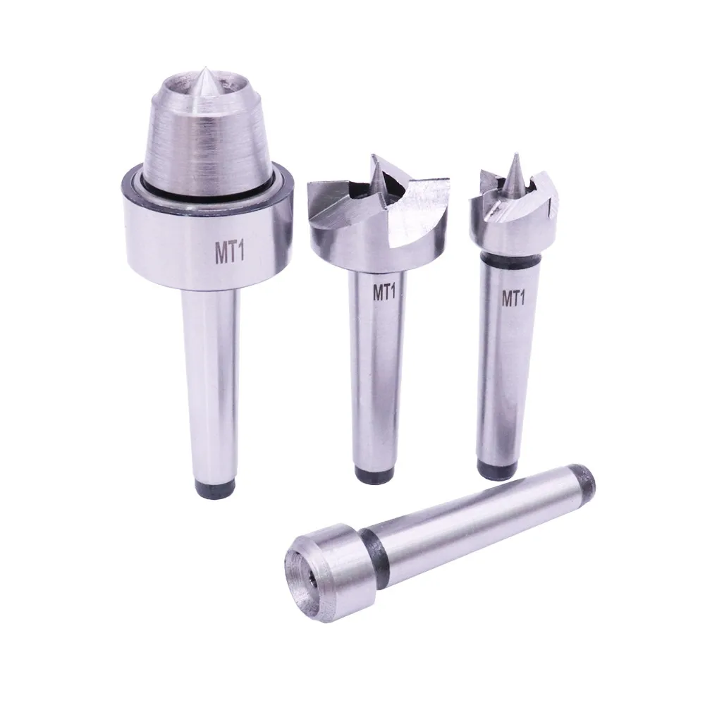 

Wood Lathe Center MT1 ,Woodworking Lathe Rotary Movable Thimble Morse No.1 MT1 For Wood Metal Turning Tool ,4PCS Wooden Box Set