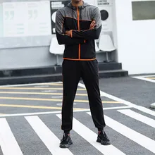 Для мужчин фитнес стрейч быстросохнущие луч ноги брюки мягкие дышащие спортивные для бега полной длины повседневные брюки