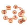 50sets Metal Snap Fastener Press Button 10mm Rose gold Fasteners Studs Canvas for Sewing Leather Craft Clothes Bags Handmade DIY 2