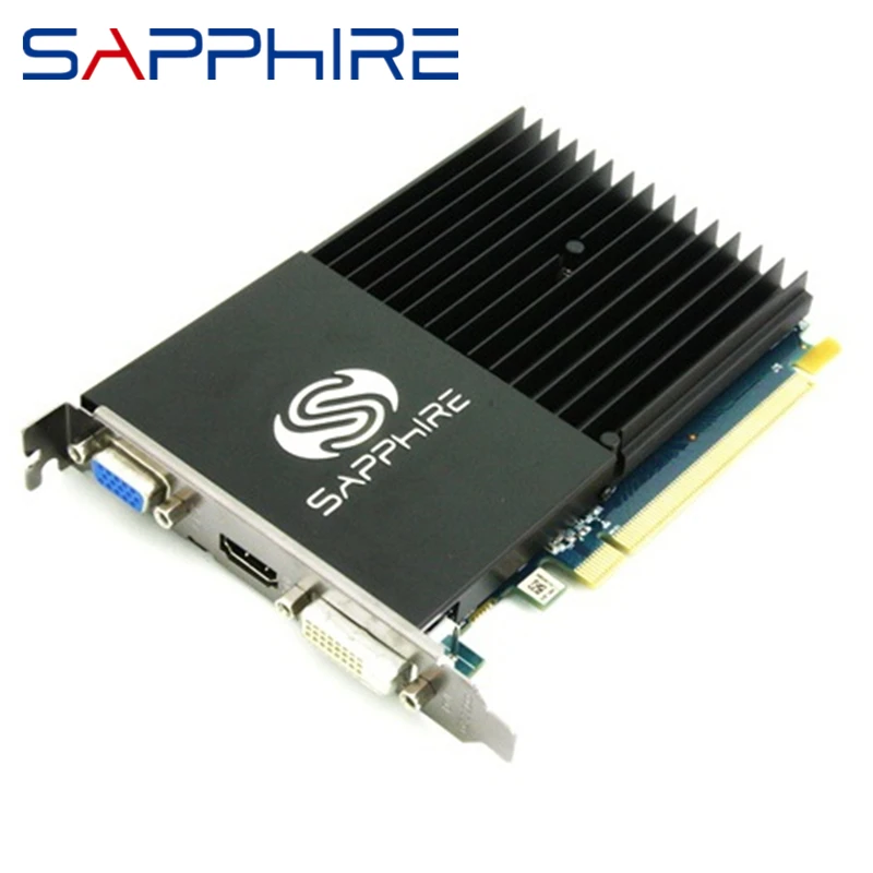 Оригинальная Видеокарта SAPPHIRE HD 5450 1 ГБ GPU AMD Radeon HD 6450 1GHM 512 Мб видеоэкран карты для настольного ПК HDMI PCI-E-0