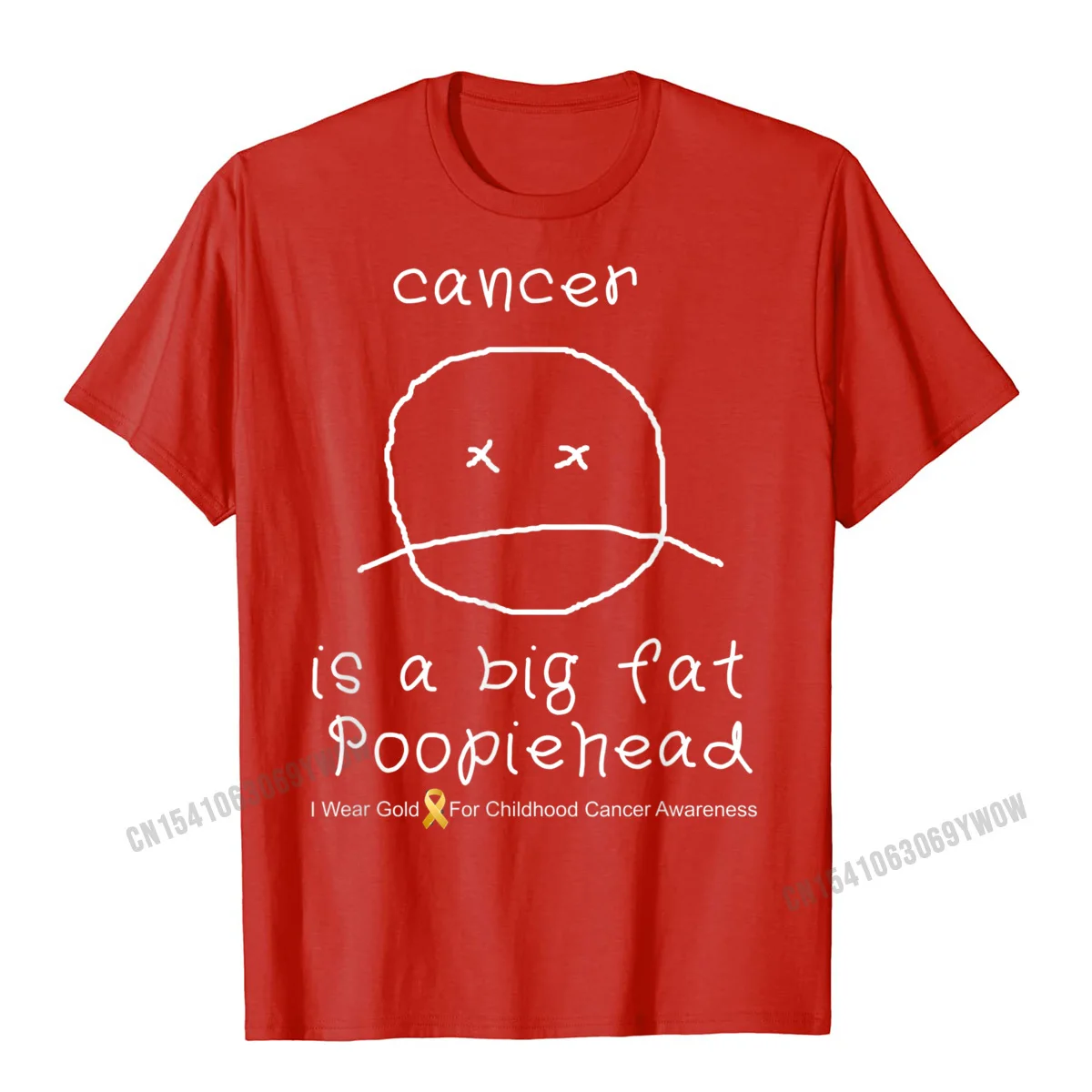 Family 100% Cotton Men Short Sleeve T Shirt Birthday April FOOL DAY Tshirts Casual T-Shirt Fashion Crewneck Free Shipping CHILDHOOD CANCER AWARENESS SHIRT Fighters + Survivors T-Shirt__68 red