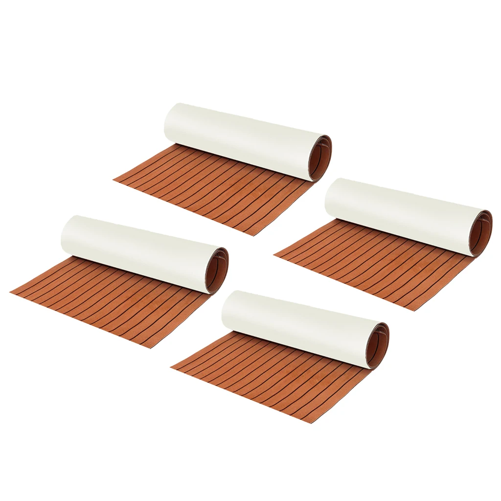 Marine Floor EVA Foam Boat Sheet Teak Decking Self-Adhesive Mat Brown