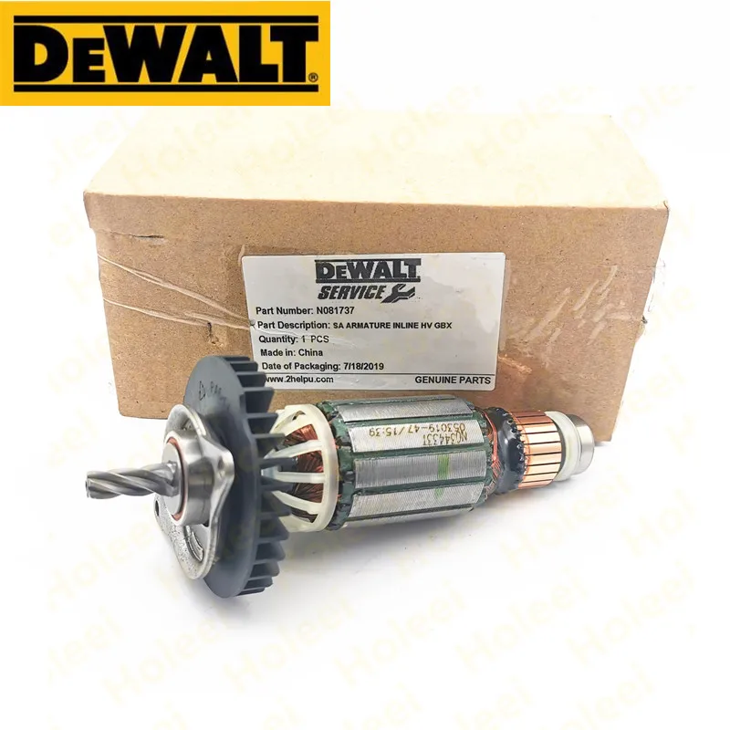 5 teeth AC220-240V Armature Rotor for DEWALT N081737 D25102K D25103K D25122K 