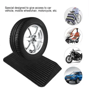 

110x42x6.4cm Portable Heavy Duty Curb Ramps Threshold Ramp for Car Motorcycle Wheelchair Set