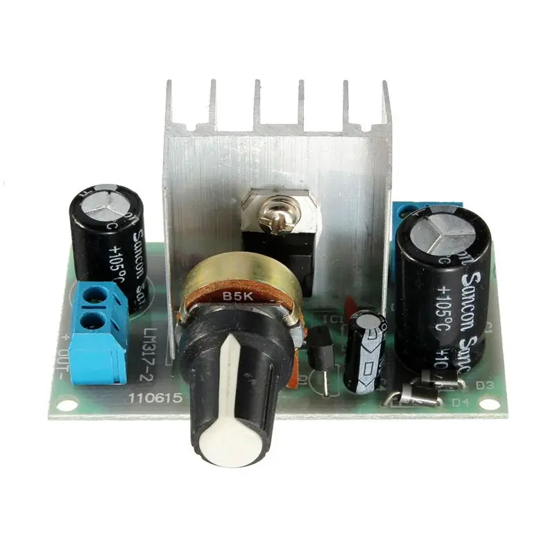 

LM317 AC/DC -DC Adjustable Voltage Regulator Step-down Power Supply Module Board