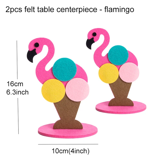 Tropical Flamingo Pineapples Cactus Coconut tree Centerpiece Table decorative Birthday Summer Wedding Hawaiian Party Decorations Flamingo 1