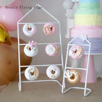 

Direct wrought iron donut display stand bakery display props wedding party dessert table donut stand party dessert stand