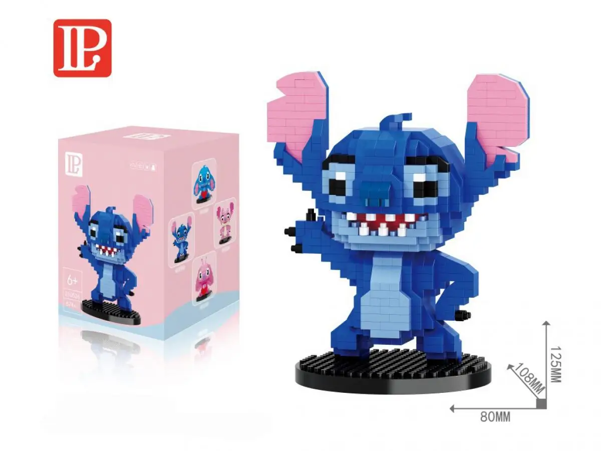 Figurines grande taille diy Lilo & Stitch modèles nanobloc micro