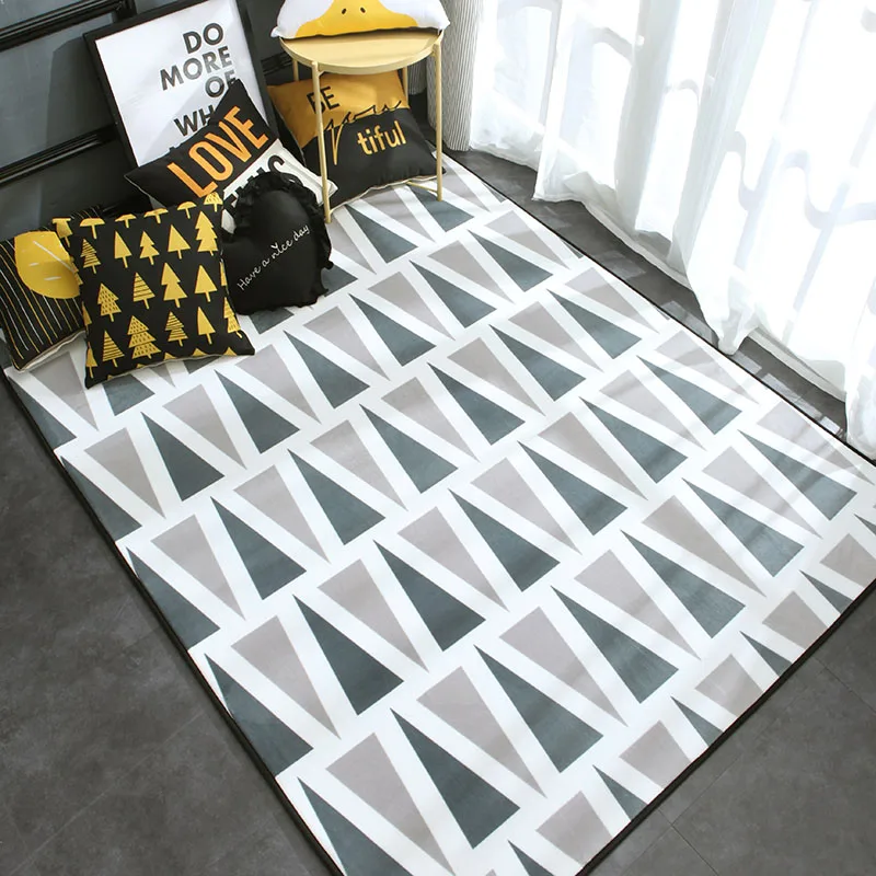 Скандинавский современный ковер полиэстер ковры и коврики для гостиной пол детский коврик для детских игр спальня ванная комната Придверный коврик alfombra