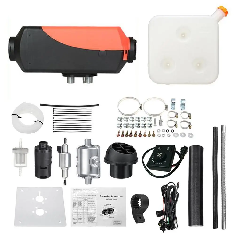 

12V 5Kw/3Kw/8Kw Parking Diesel Air Heater Car Heater With Lcd Switch Remote Control Single Hole Heater