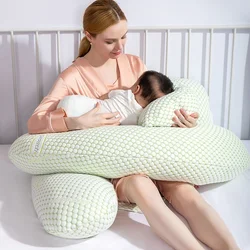 Oreiller d'allaitement respirant pour dormir sur le côté, coussin de grossesse, soutien lombaire à la taille 