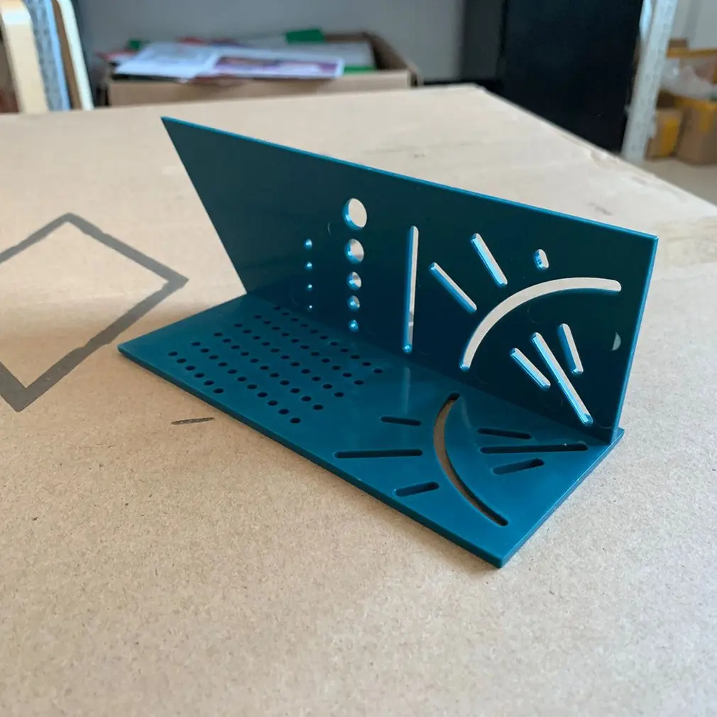 

Multi-Function Square 45 Degree 90 Degree Line Ruler 3D Woodworking Stop Type Ruler Woodworking Tools
