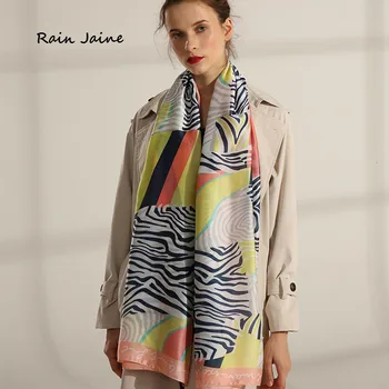 

Animal Print Silk Winter Satin Scarf Hair Zebra Long Shawl Woman Luxury Ladies Large Women Scarfs 2019 Fular Mujer Zijden Sjaal