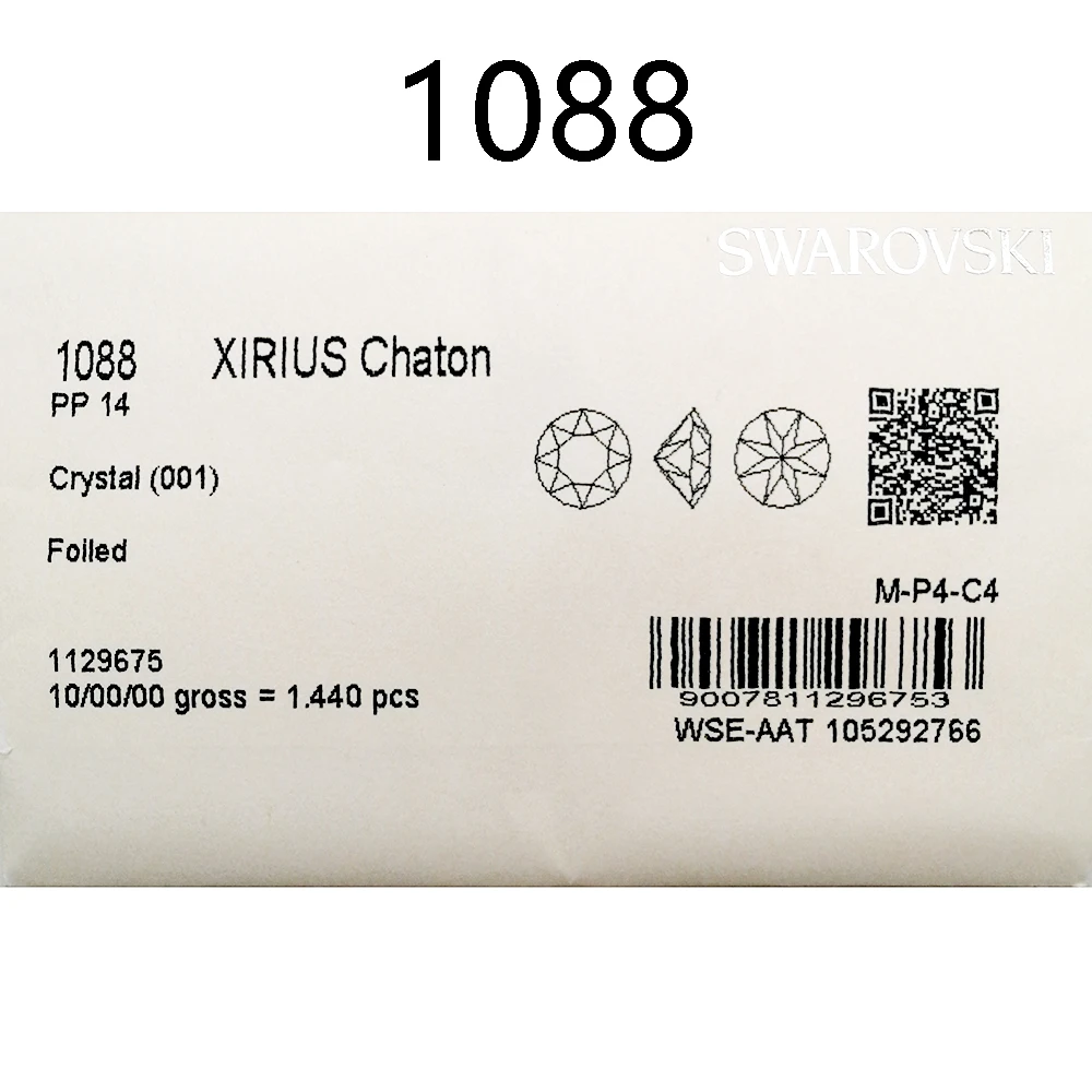 【 Предварительно обработанные кристаллы от Swarovski 1088 Xirius Chaton круглые камни